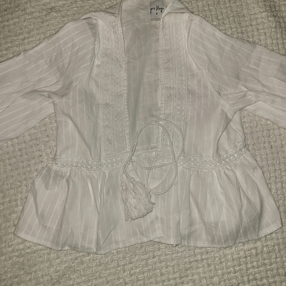 Open Front Spring Crop Top - Picture 2 of 4